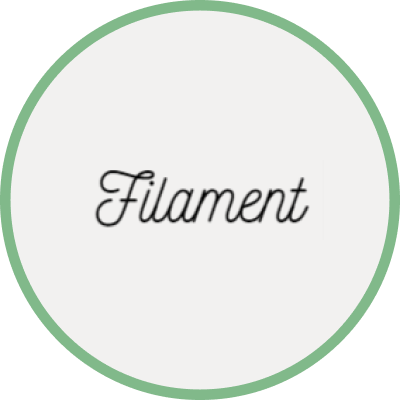 Logo de la marque Filament sur la marketplace éthique et durable Shopetic