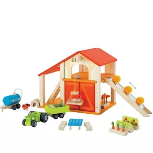 Image produit Grange jouets de la ferme en bois  - Jouets en Bois sur Shopetic