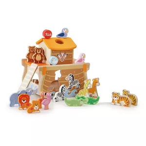 Image produit Boîte à Forme Arche de Noé avec animaux Jeu Emboîtement  - Jouets en Bois sur Shopetic