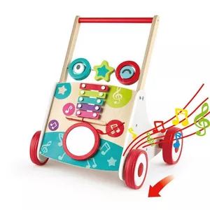Image produit Chariot de marche en bois 'Mon premier trotteur musical' - Jouets en bois sur Shopetic