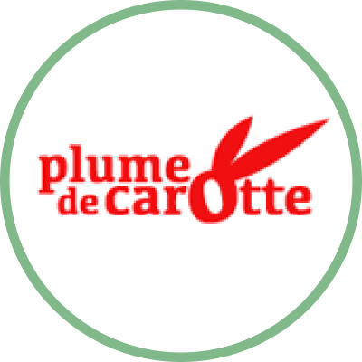 Logo de la marque Plume de Carotte sur la marketplace éthique et durable Shopetic