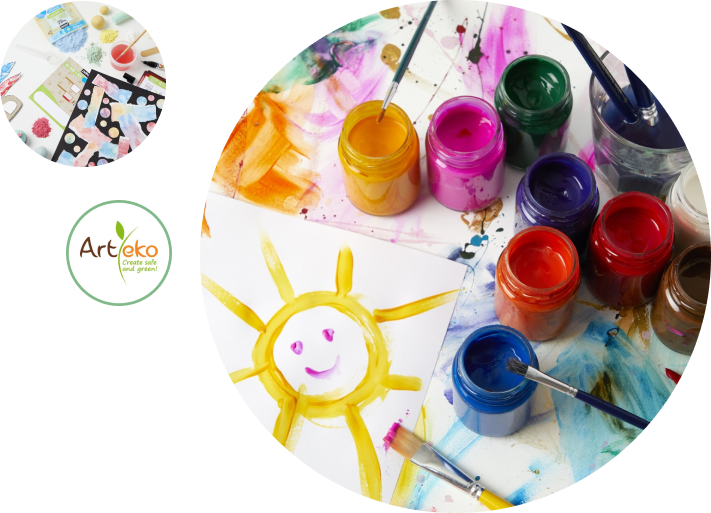 Set 7 Flacons Peinture enfant Gouache ultra-lavable 7x60ml Pébéo® -  Ekobutiks® l ma boutique écologique