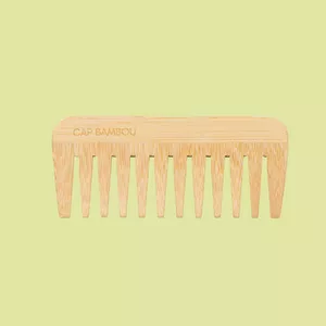 Image produit Peigne sans manche à dents larges en Bambou sur Shopetic