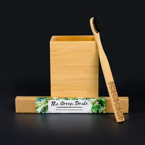 Image produit Brosse à dents en bambou à motif Adulte sur Shopetic