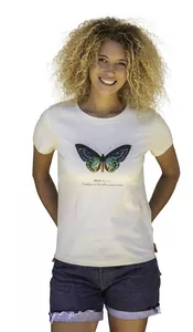 Image produit T-shirt 100% coton bio Femme Papillon sur Shopetic