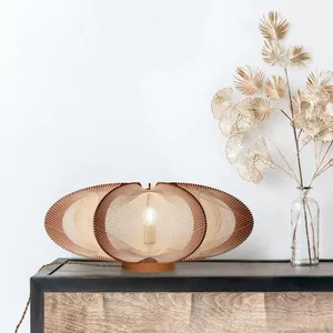 Image produit Lampe sur socle en bois et coton ETIOLA sur Shopetic