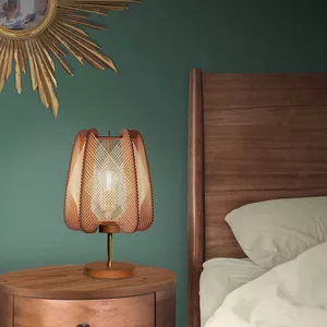 Image produit Lampe sur pied en bois et coton ARIOCA sur Shopetic