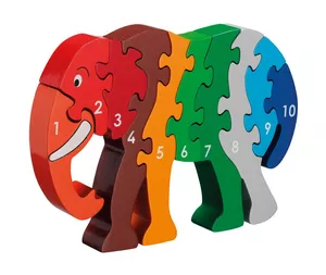 Image produit Puzzle éléphant en bois sur Shopetic