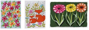 Image produit Set de 3 cartes fleuries sur Shopetic