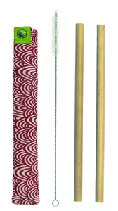Image produit Pochette et pailles en bambou sur Shopetic