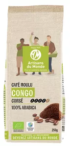 Image produit Café congo bio 250g moulu sur Shopetic