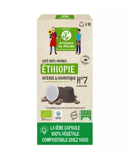 Image produit Capsules café Ethiopie bio 50g x10 capsules sur Shopetic