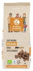 Image produit Café Pérou bio grain 1kg sur Shopetic