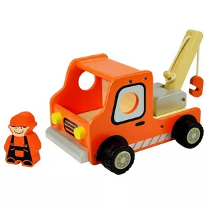 Image produit Jouets en bois Dépanneuse Orange  - camion en bois sur Shopetic