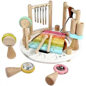 Image produit Jouets en bois Table musicale Pastel  - Porteur en bois sur Shopetic