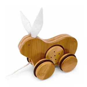 Image produit Jouets en bois à tirer Lapin  - Jouets en bois sur Shopetic