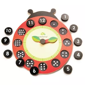 Image produit Jouet en bois Horloge d'apprentissage Coccinelle  - Jouets apprentissage sur Shopetic