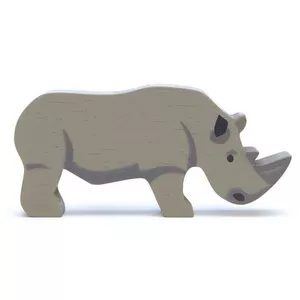 Image produit Figurine en bois Animaux d'Afrique Rhinocéros 10cm  - Jouets en bois sur Shopetic