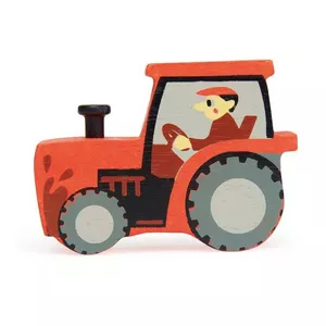 Image produit Figurine en bois de la ferme Tracteur 8cm  - Jouets en bois sur Shopetic