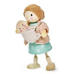 Image produit Figurine Maison de Poupées Mme Goodwood et son bébé - Jouets en bois sur Shopetic