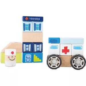 Image produit Jouet en bois Kit de construction Ambulance 23 pièces  - Jouets 2 ans sur Shopetic