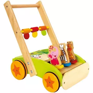 Image produit Chariot de marche en bois Parade des animaux - Jouets en bois- sur Shopetic