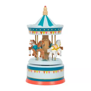 Image produit Boite à musique Carrousel à chevaux Cirque - Jouets en bois sur Shopetic