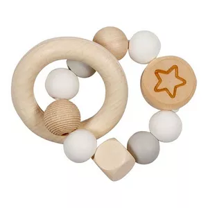 Image produit Hochet flexible anneau & Perles en bois  - Jouet Bébé sur Shopetic
