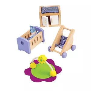 Image produit Jouet en bois Maison de Poupées Accessoires 'Chambre de Bébé' - Jouets sur Shopetic