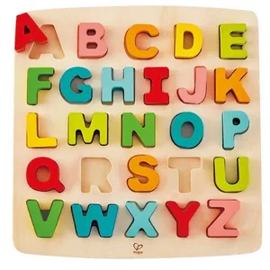 Image produit Puzzle en Bois Alphabet 26 Majuscules Chunky  - Jouets sur Shopetic