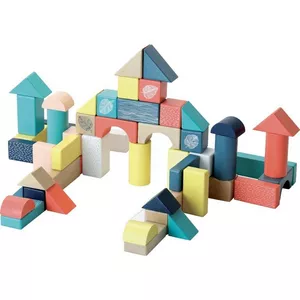 Image produit Baril de 54 cubes Sous la Canopée - Jouets en bois sur Shopetic