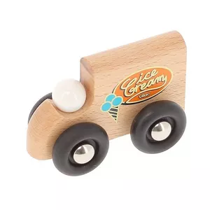 Image produit Jouet Mini Fourgon naturel "Ice Cream"  - Petites voitures en bois sur Shopetic