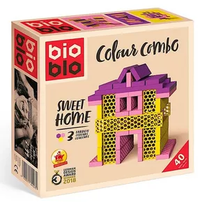 Image produit Briques de construction Mini box Rose Jaune Violet 40  - Blocs de construction sur Shopetic