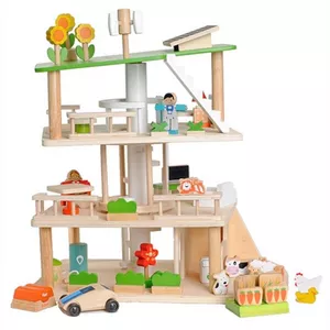 Image produit Maison de poupée en bois écologique & durable  - Jouets en bois sur Shopetic