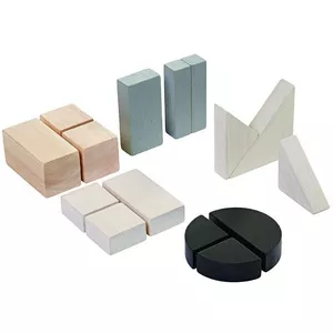 Image produit Cubes en Bois sensoriels 'Blocs de Fractions' - Jouet en Bois 'Montessori' sur Shopetic
