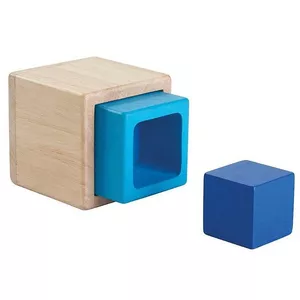 Image produit Cubes en Bois sensoriels 'Volumes imbriqués' - Jouet en Bois Montessori sur Shopetic