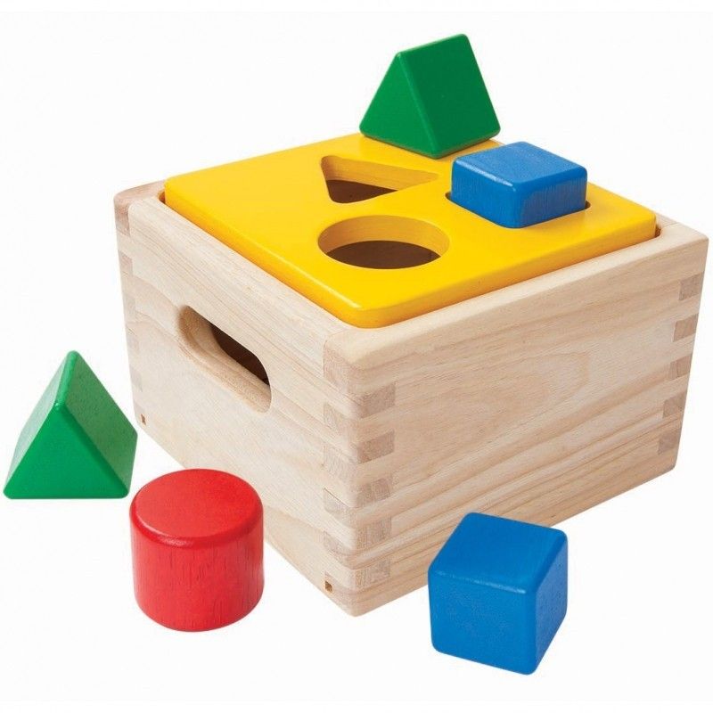 Boîte à formes géométriques – jouet en bois