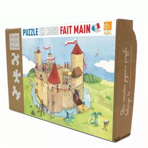 Image produit Puzzle en bois Panique au château fort Puzzle 24 pièces Michèle  - Jouets en bois Français sur Shopetic