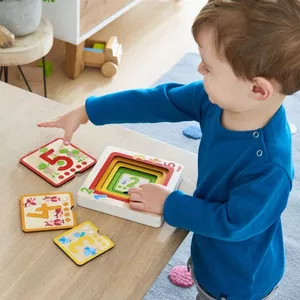 Image produit Puzzle en Bois 3D Amis des chiffres  - Puzzles bois 1er Age sur Shopetic