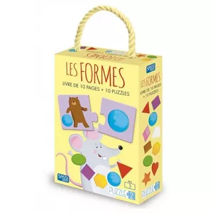 Image produit Set Livre et 10 puzzles Notions 'Les formes' - Livres enfants sur Shopetic