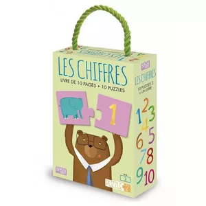 Image produit Coffret Livre et puzzle 20 pièces Notions 'Les chiffres' - Livres enfants sur Shopetic