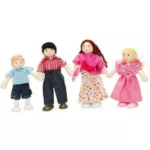 Image produit Set 4 Figurines Poupées Budkins 'My Family' - Jouets en bois sur Shopetic