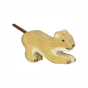 Image produit Figurine en bois le lionceau jouant - Jouets en bois sur Shopetic