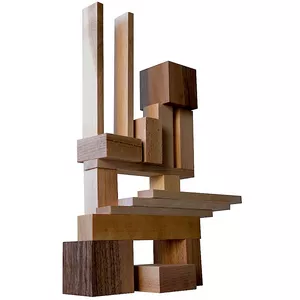 Image produit Jeu de construction en bois 26 pièces - Jouets en bois français sur Shopetic