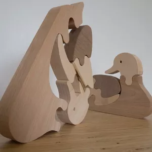 Image produit Puzzle en bois Omar le canard - Jouets en bois français sur Shopetic