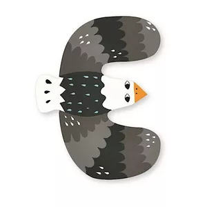 Image produit Lettre E aigle décorative en bois Animaux - Déco Écolo sur Shopetic