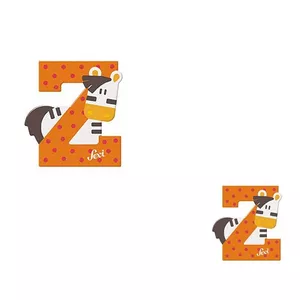 Image produit Lettre Z en bois Animaux 8 cm  - Jouets en Bois décoration sur Shopetic