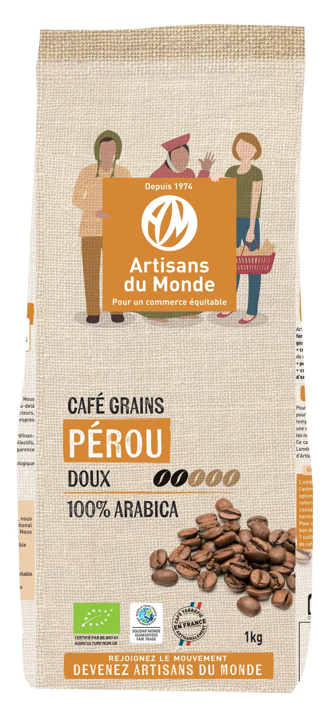 Café honduras grains 1kg équitable & bio
