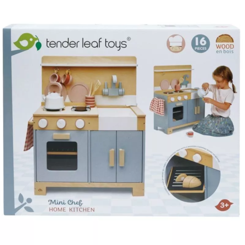 Jouet Dinette Marchande en bois Panier osier Charcuterie - Jouets bébé 3  ans - Tender Leaf Toys