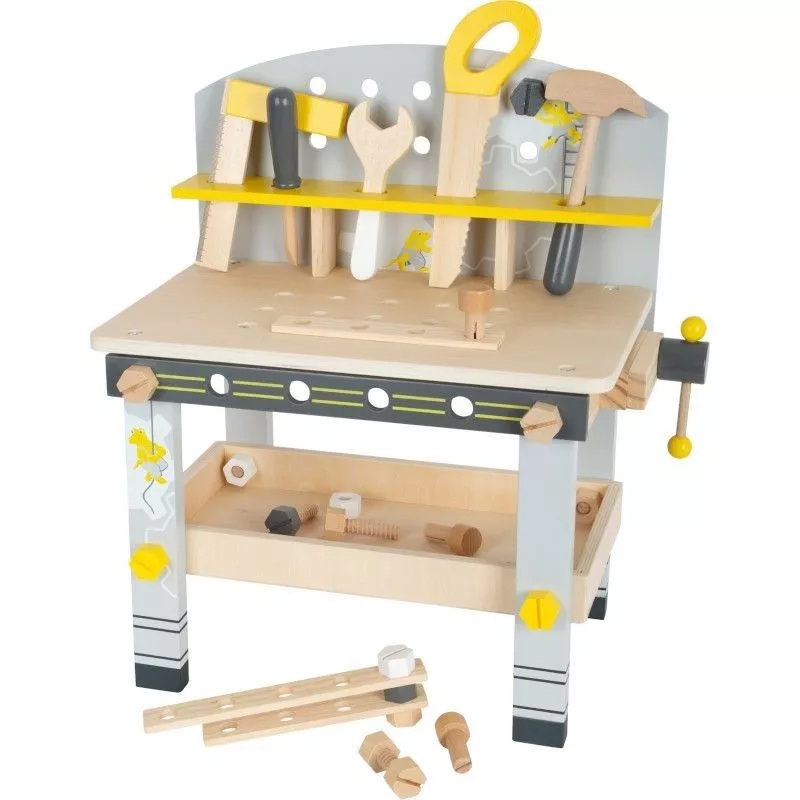 Jouets en bois Établi de bricolage Miniwob avec outils - Jouets bricolage -  Small Foot by Legler